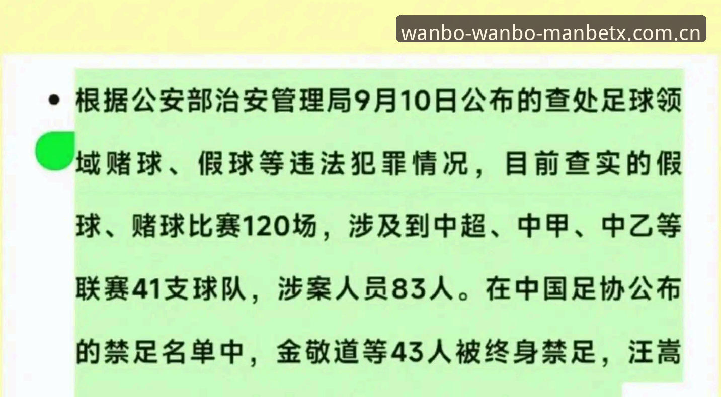 万博娱乐manbetx2025 中国足协第三批禁足名单深度解读:行业整顿背后的数据与启示